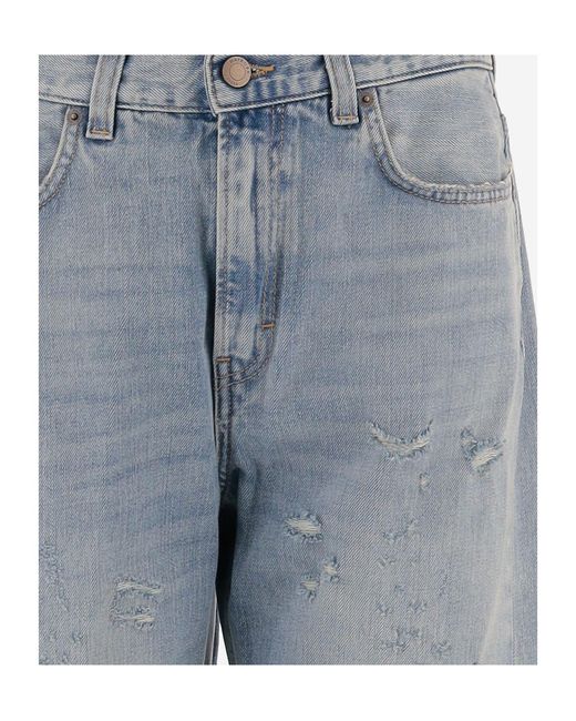 Haikure Gray Winny Distressed Straight-Leg Jeans