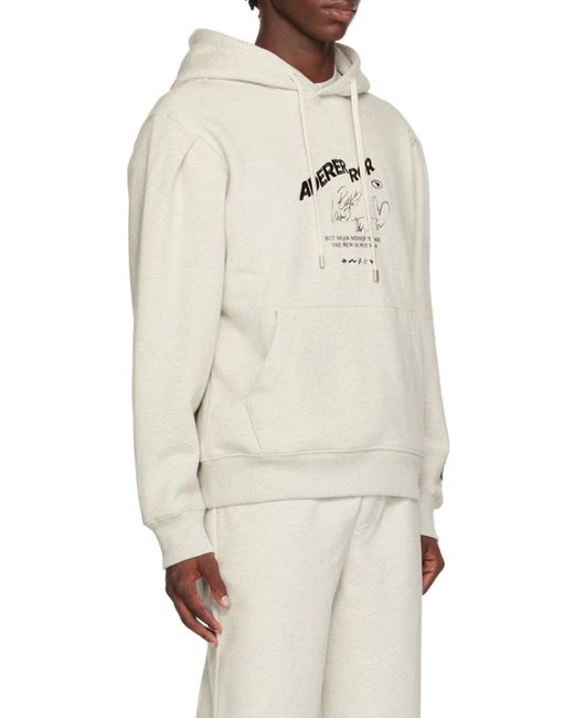 Adererror White Graphic Hoodie Sweater for men