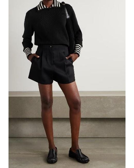 FRAME Black Sailor Striped Sweater