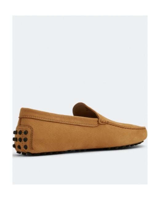 Tod's Brown Slip-On Leather Loafers for men