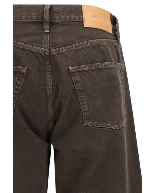 sunflower Brown Relaxed Baggy Jeans for men