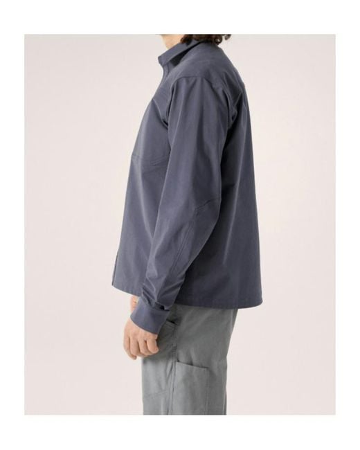 Arc'teryx Blue Logo Long Sleeve Shirt for men