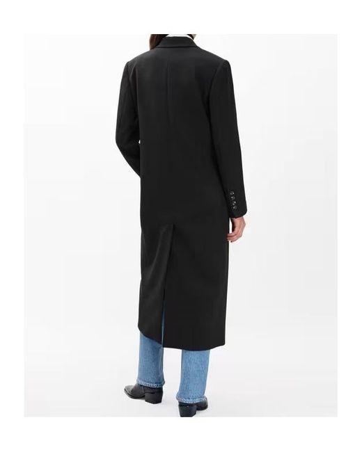 Rag & Bone Black Double-Breasted Trench Coat
