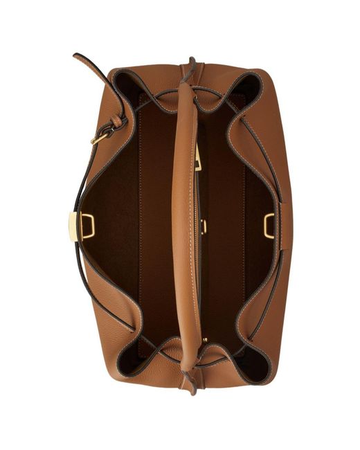 Tod's Brown T-Palque Top Handle Bag