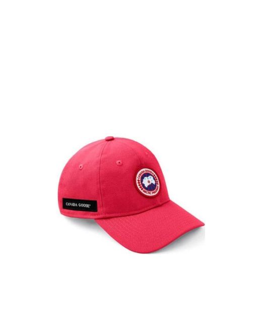 Canada Goose Pink Logo-Patch Baseball Cap for men