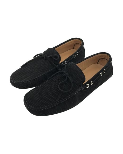 Emporio Armani Black Logo Business Casual Shoes for men