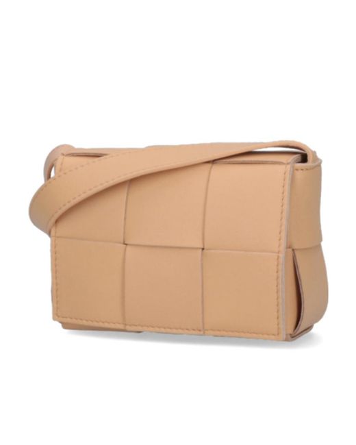 Bottega Veneta Natural Interwoven-Design Crossbody Bag