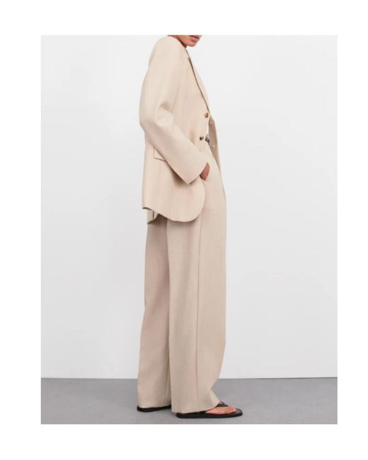 Wardrobe NYC Natural Wool Blazer