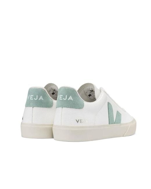 Veja White Low-Cut Lace-Up Sneakers