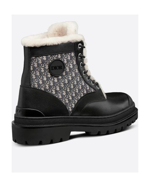Dior Black Explorer Ankle Boot for men