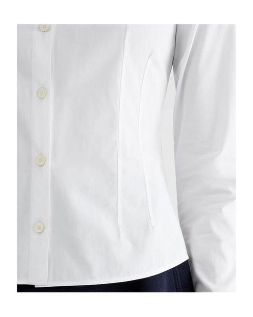 Jil Sander White Lightweight Cotton Poplin Shirt