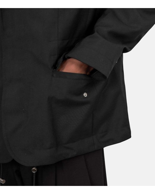 Sacai Black Techstyle Blazer for men