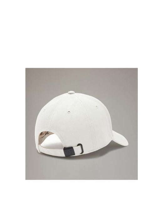 Yohji Yamamoto White Logo Hat for men