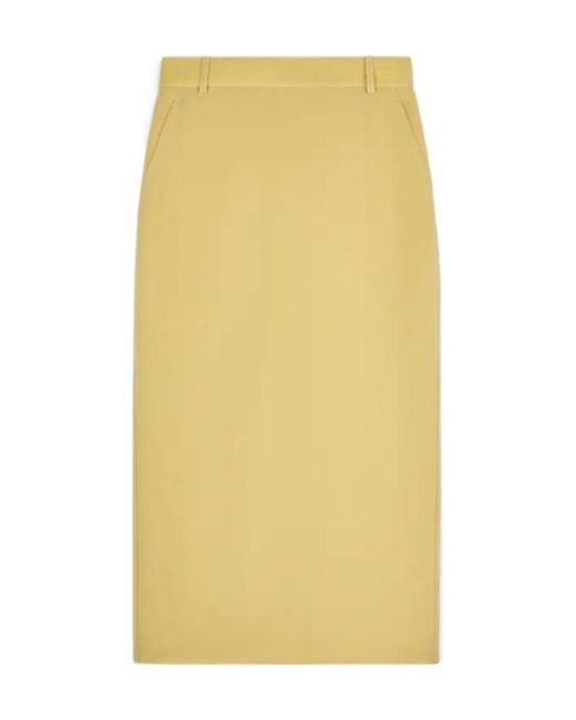 Tod's Yellow Midi Skirt