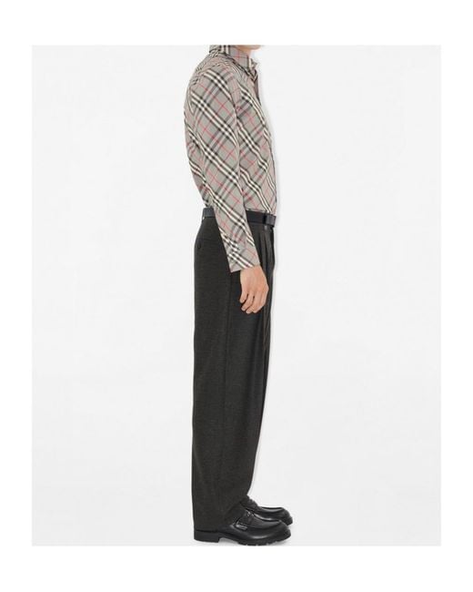 Burberry Gray Shirts for men