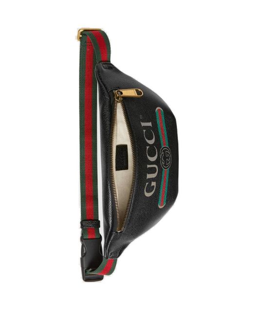 Gucci Black Print Small Belt Bag