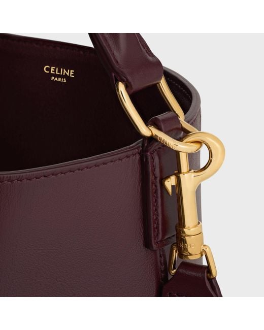 Céline Purple Medium Bucket Louise