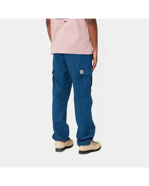 Carhartt Blue Logo Casual Pants for men