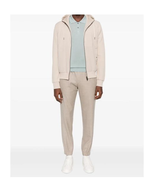 Herno Natural Zip-Up Hooded Jacket for men