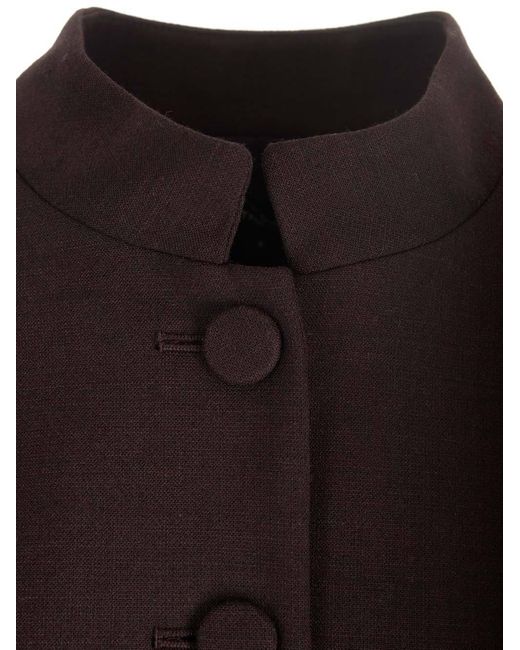 Theory Blue Button Long-Sleeved Suit Coat