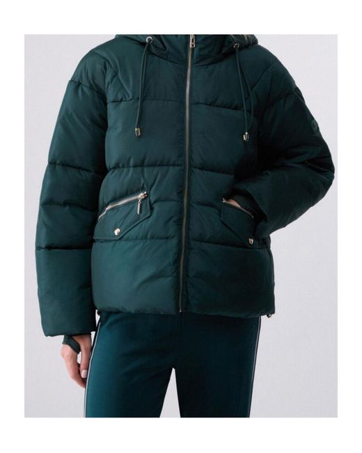 Liu Jo Green Short Hooded Padded Jacket