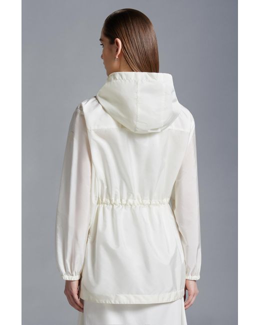 Moncler White Filira Hooded Jacket