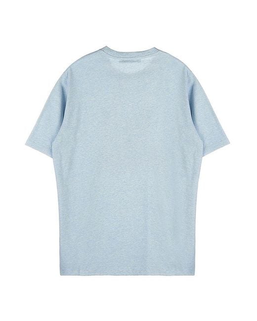 Maison Kitsuné Blue Short Sleeve T-Shirt for men