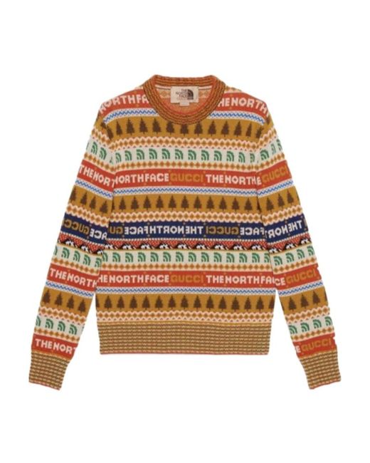 Gucci Multicolor The North Face X Wool Sweater
