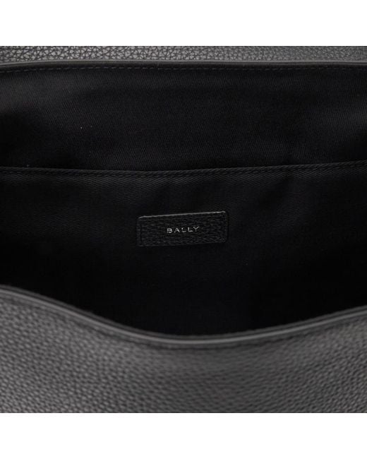 Bally Black Zippered Backpack for men