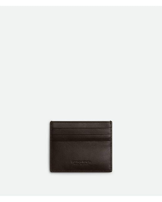 Bottega Veneta Black Intrecciato Credit Card Case for men