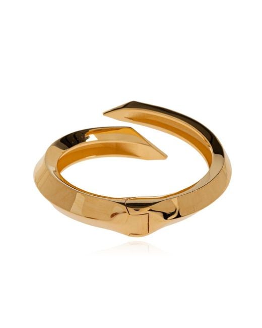 Versace Metallic Spiral-Shaped Bracelet for men