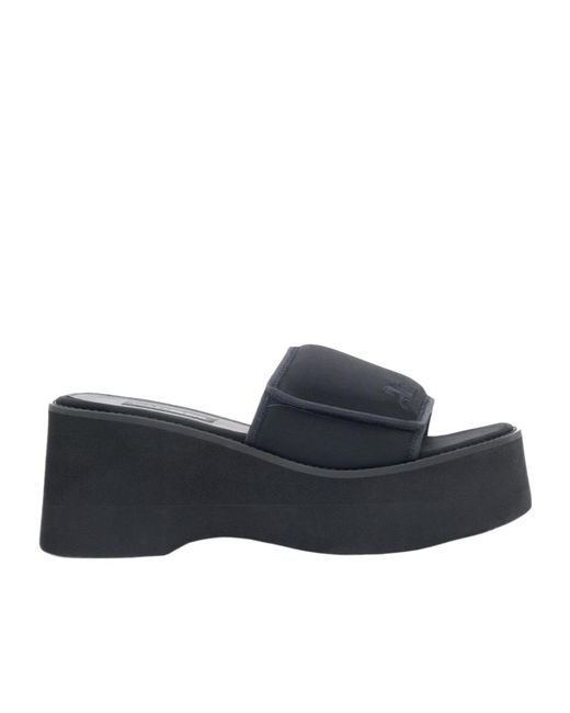 Courreges Blue Wedge Sandals
