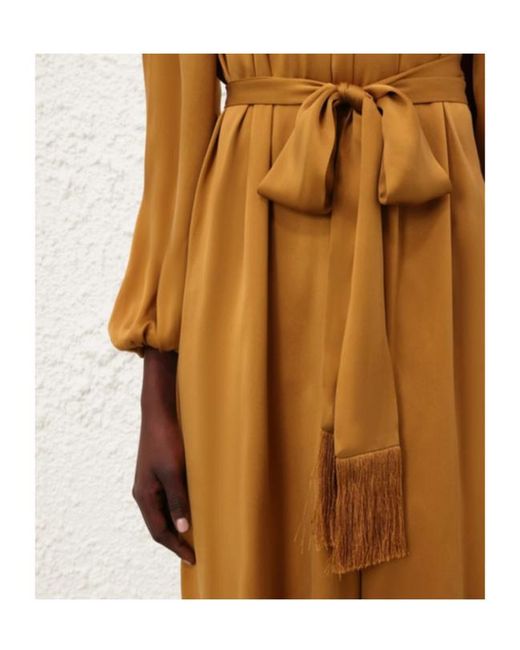 Zimmermann Yellow Hypnotic Twist Sheath Dress