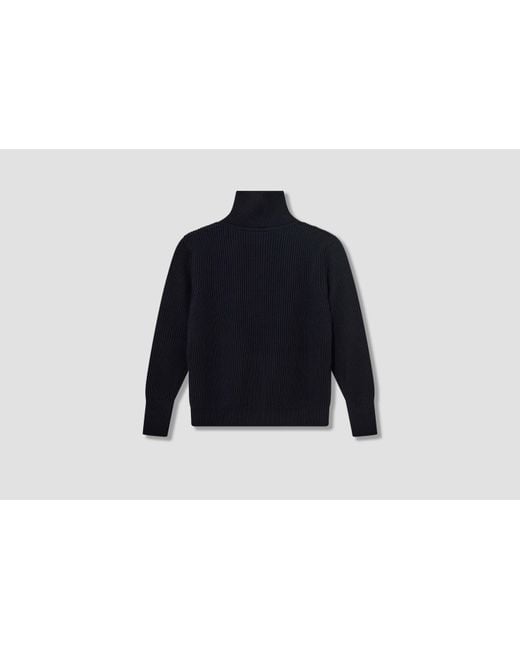 Andersen-Andersen Blue Turtleneck Long-Sleeved Sweater for men