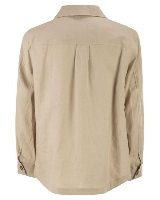 Boss Natural Boss Relaxed-Fit Button-Up Overshirt for men