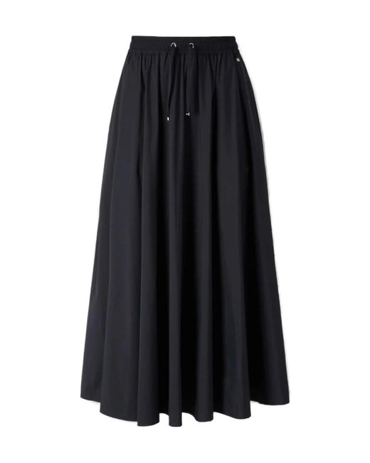Herno Black Pleated Skirt