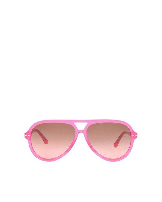 Isabel Marant Pink Classic Pilot Sunglasses