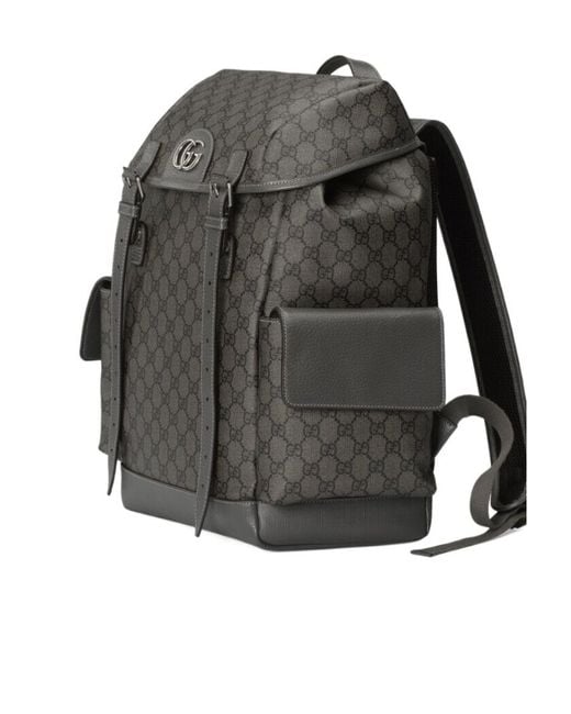 Gucci Gray Medium Ophidia Backpack for men