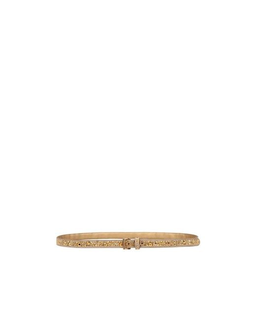 Prada White All-Over Crystal Embellished Belt