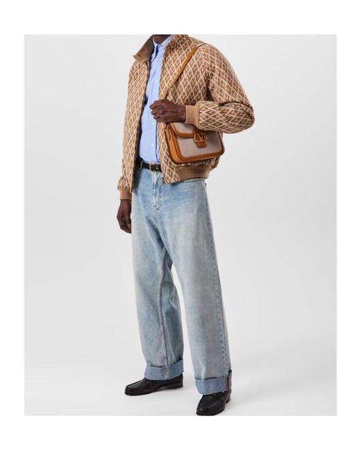Valentino Blue Wide-Leg Denim Trousers for men