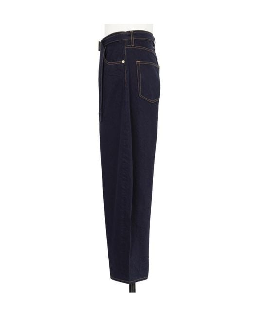 Sacai Blue Belt-Loop Jeans for men