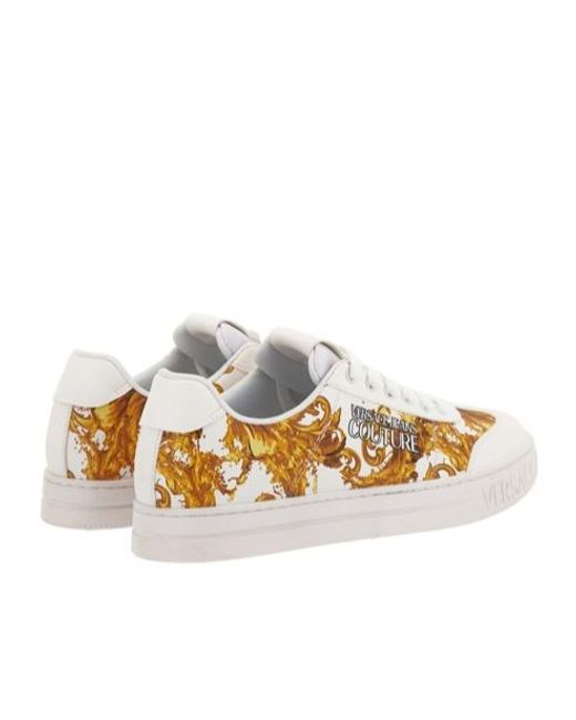 Versace White Low Top Sneakers for men