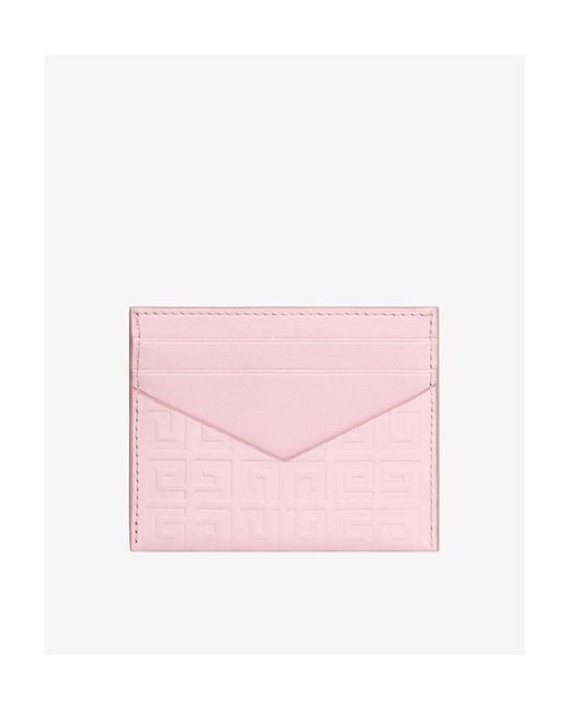 Givenchy Pink G Cut Card Holder