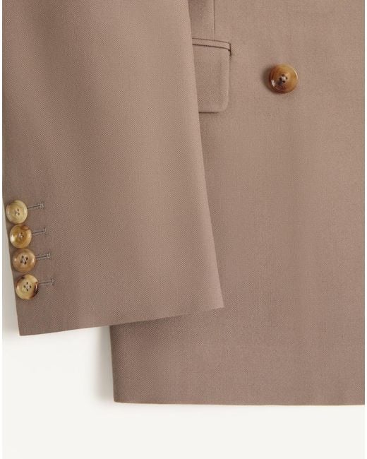Valentino Brown Double-Breasted Blazer for men