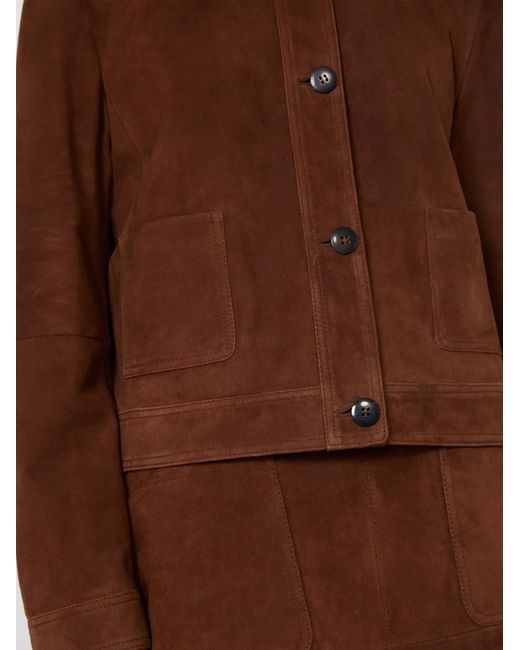 Max Mara Brown Studio Baia Button-Up Jacket