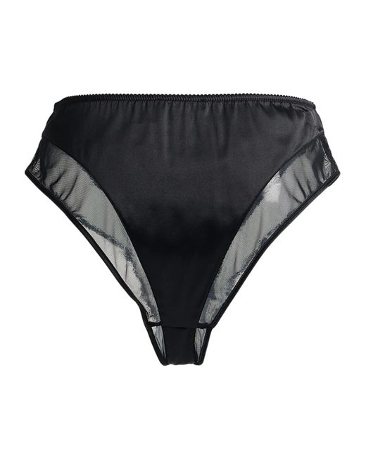 Dolce & Gabbana Black High-Waisted Solid-Color Soft Panties