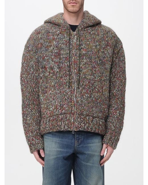 NAMACHEKO Brown Maurius Zip-Up Hoodie for men