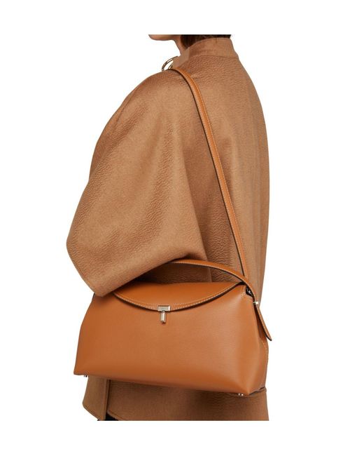 Totême  Brown T-Lock Shoulder Bag