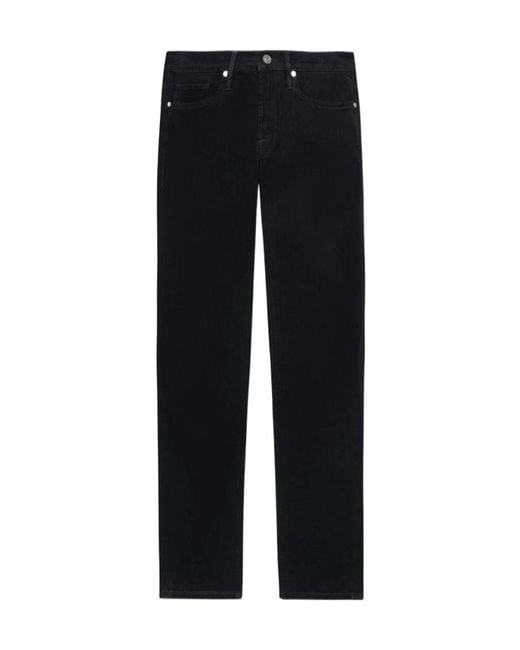 FRAME Black L'Homme Slim Brushed Twill Jeans for men