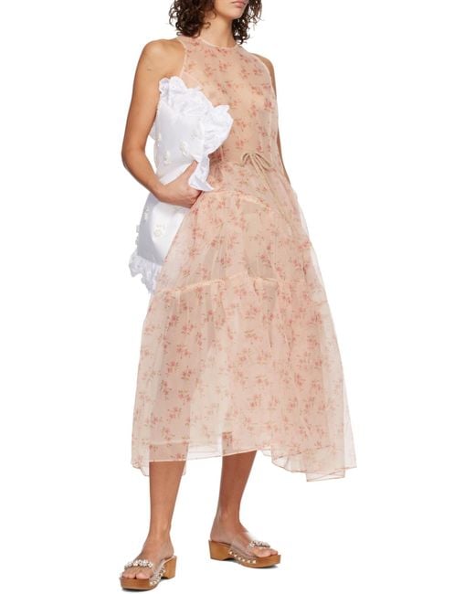 Simone Rocha Gray Pillowcase Clutch Bag